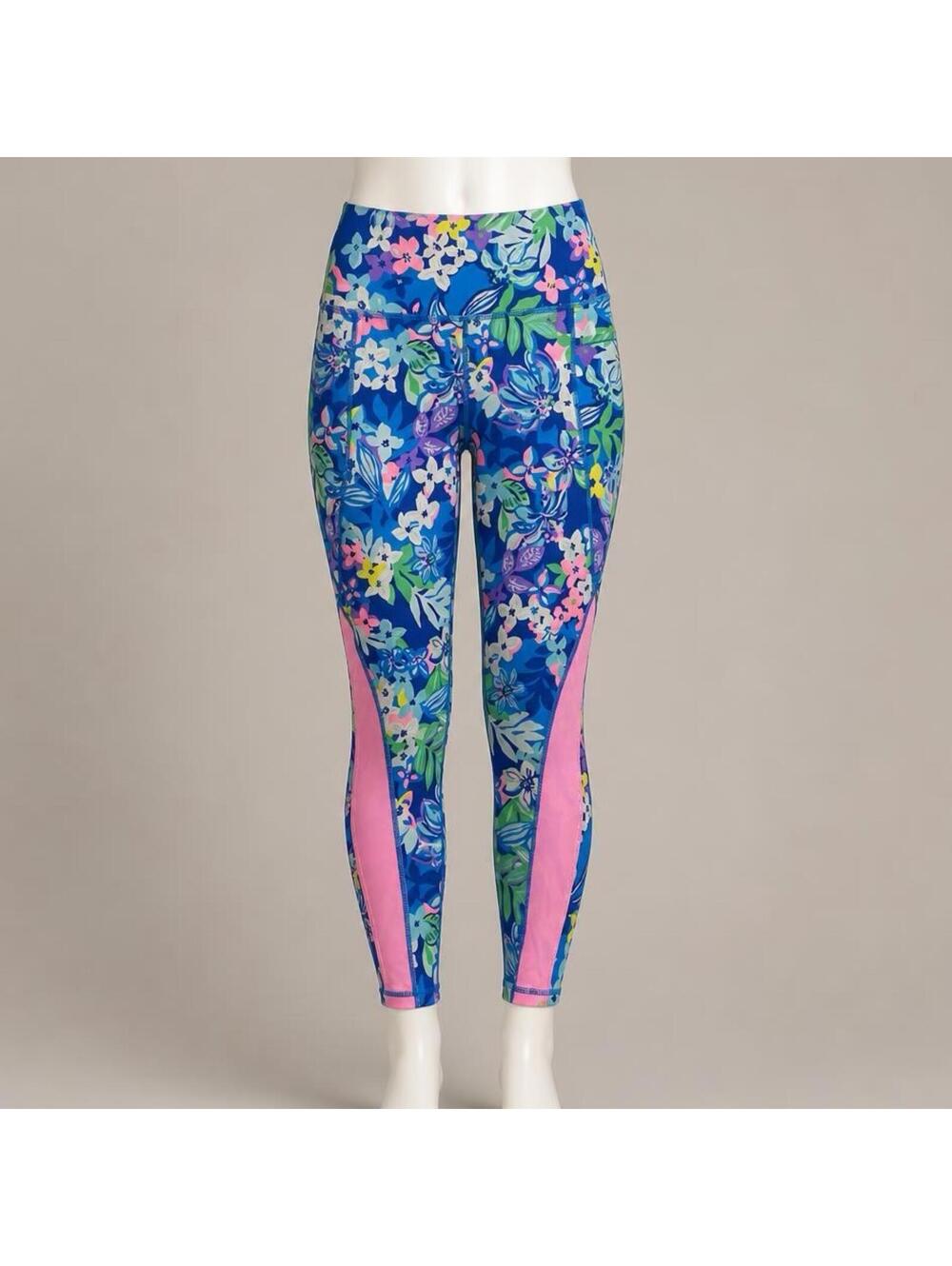 Lilly Pulitzer Luxletic Weekender High Rise Floral Borealis Leggings Size Small